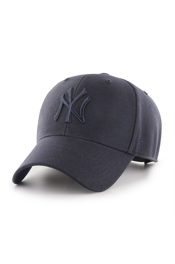 47 brand Czapka MLB New York Yankees z domieszką wełny granatowy B.MVPSP17WBP.NYA