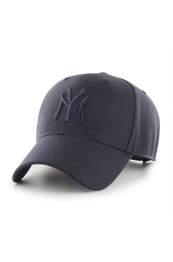 47 brand Czapka MLB New York Yankees z domieszką wełny granatowy B.MVPSP17WBP.NYA