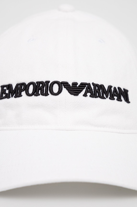 Emporio Armani Czapka bawełniana 627901.CC994.NOS 627901.CC994.NOS biały AA00