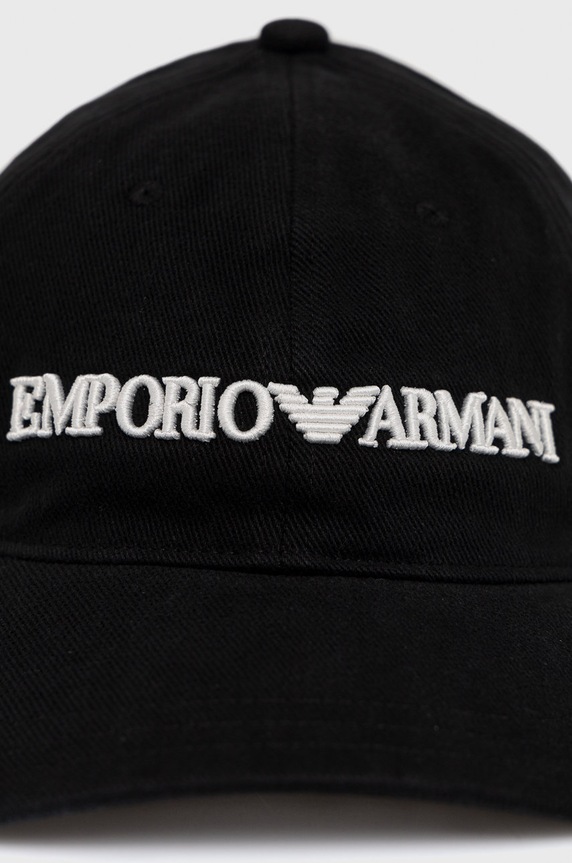 Emporio Armani șapcă din bumbac 627901.CC994.NOS negru AA00