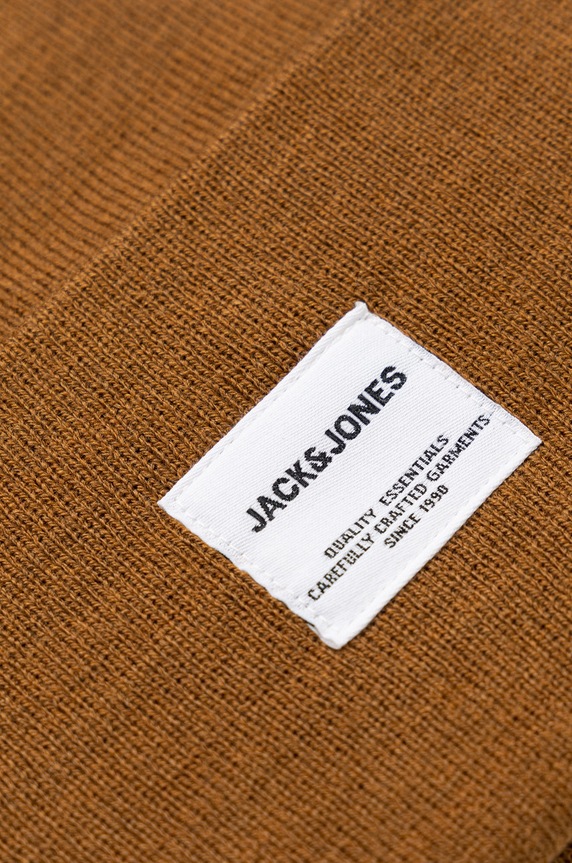 Akcesoria Jack & Jones czapka 12150627.Rubber brązowy