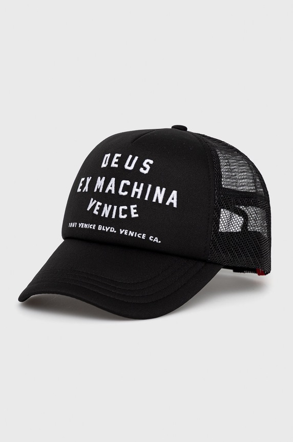 Čepice Deus Ex Machina nášivka černá DMA47620