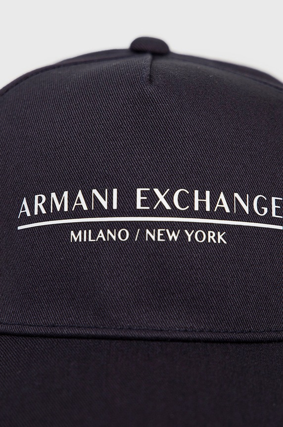 Armani Exchange czapka bawełniana 954202.CC150.NOS granatowy AA00