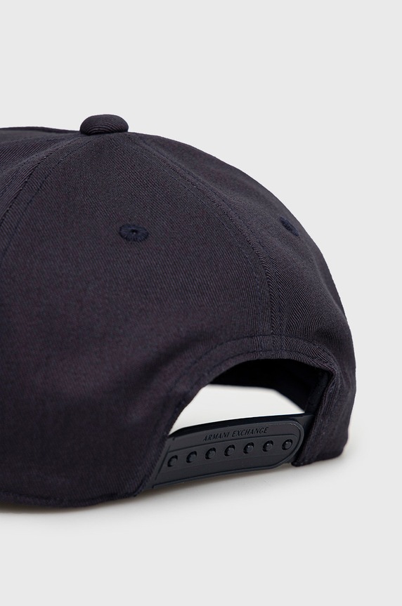 Akcesoria Armani Exchange czapka bawełniana 954202.CC150.NOS granatowy