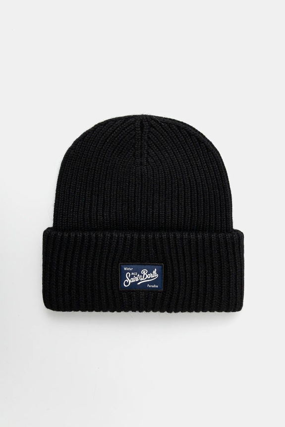 MC2 Saint Barth berretto in lana nero BRR0002