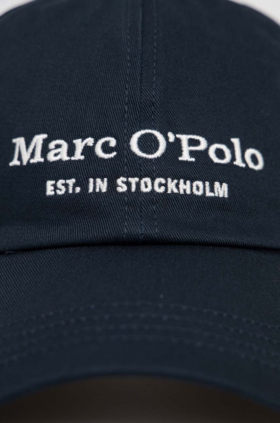 Marc O'Polo czapka z daszkiem bawełniana M22806801076 granatowy AA00