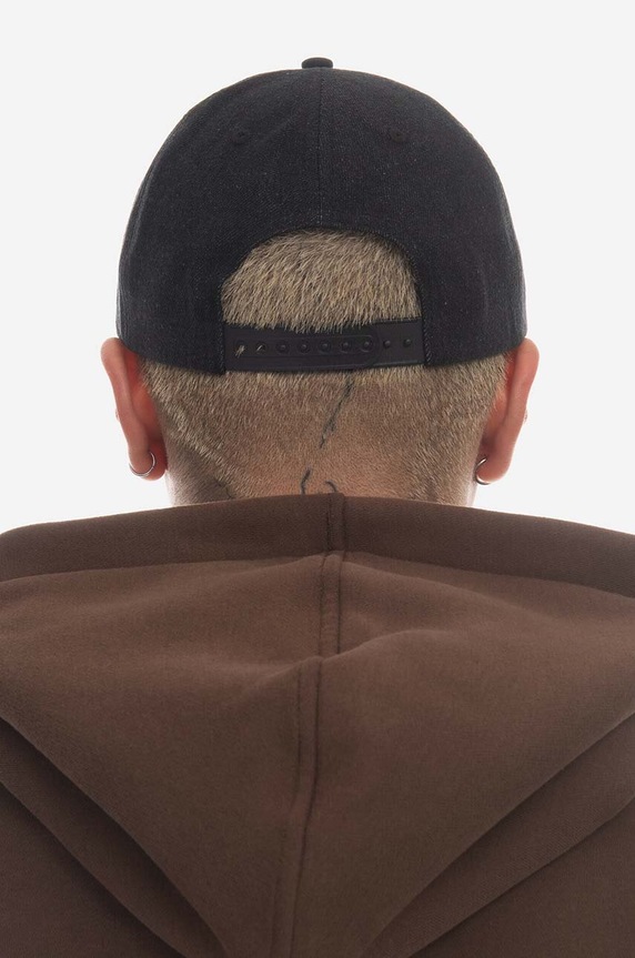 PLEASURES cotton baseball cap P23SP069 black AA00