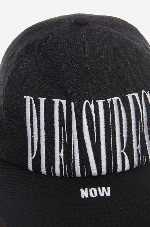 PLEASURES cotton baseball cap P23SP069 black