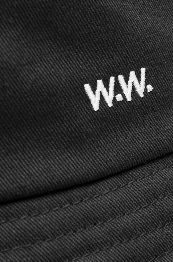 Wood Wood kapelusz bawełniany Ossian Bucket Hat 12240817-7083 BLACK 12240817.7083 czarny SS23