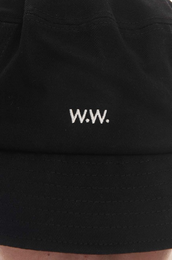 Wood Wood kapelusz bawełniany Ossian Bucket Hat 12240817-7083 BLACK 12240817.7083