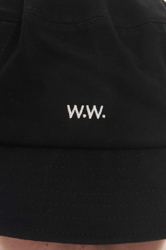 Wood Wood kapelusz bawełniany Ossian Bucket Hat 12240817-7083 BLACK 12240817.7083