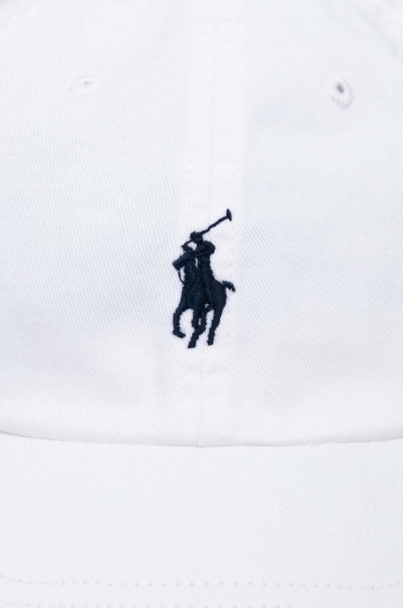 Pamučna kapa sa šiltom Polo Ralph Lauren 710548524 bijela AA00
