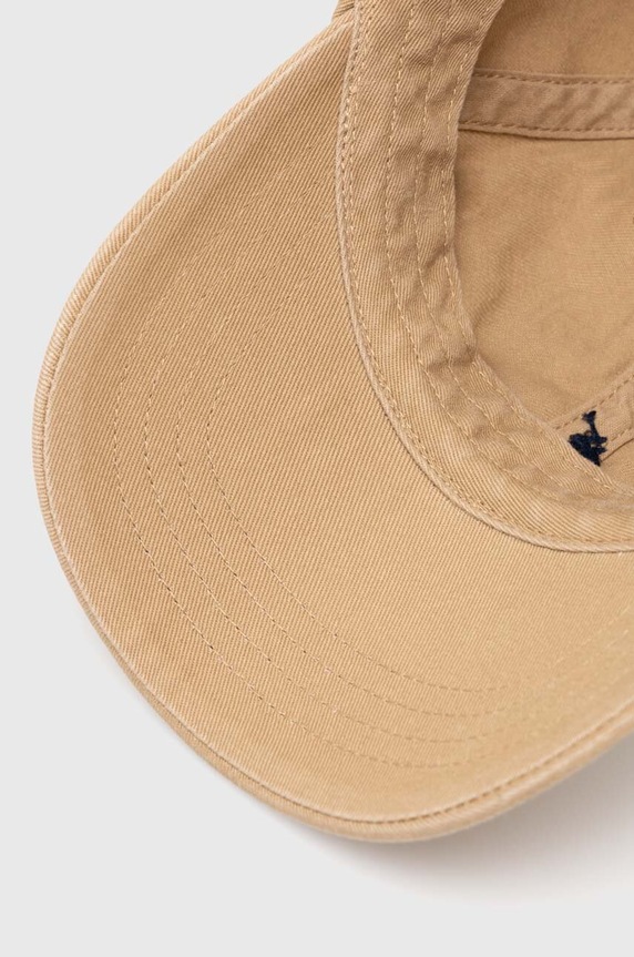 Polo Ralph Lauren czapka z daszkiem bawełniana beżowy 710548524