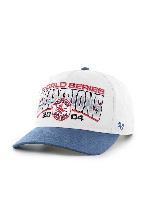 Bavlnená šiltovka 47 brand MLB Boston Red Sox bavlna biela BCWS.ARCHH02CTP.WH04
