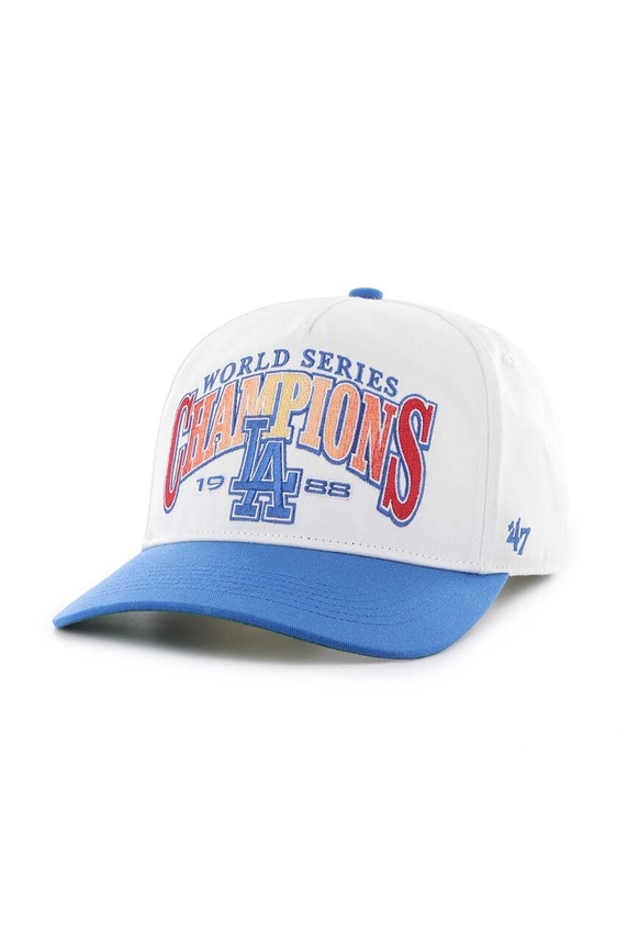 47 brand șapcă de baseball din bumbac MLB Los Angeles Dodgers bumbac alb BCWS.ARCHH12CTP.WH88