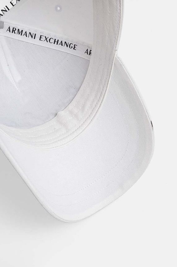 Armani Exchange șapcă de baseball din bumbac alb 954224.CC516.NOS