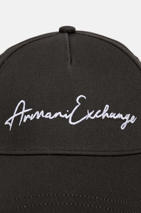 Bavlněná baseballová čepice Armani Exchange 954224.CC516.NOS zelená AA00