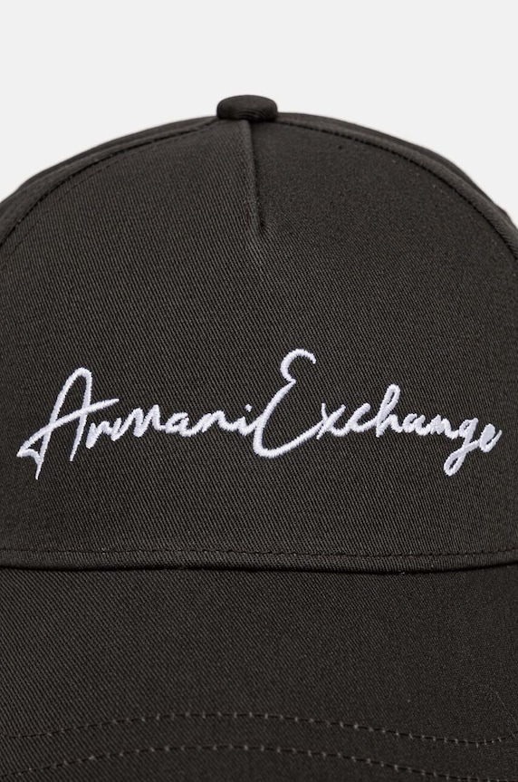 Bavlněná baseballová čepice Armani Exchange 954224.CC516.NOS zelená AA00