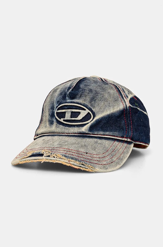 Diesel șapcă de baseball din bumbac C-SEYMON bumbac albastru A06467.0DGAV