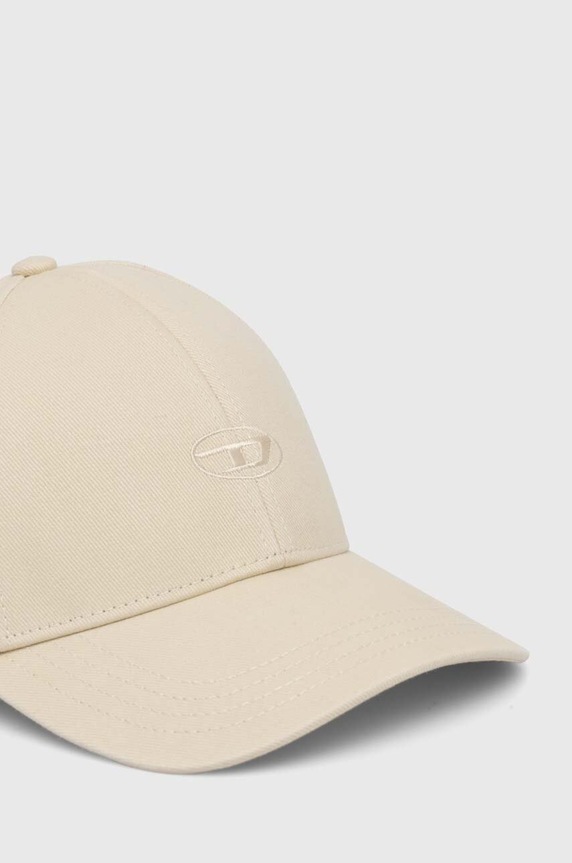 Βαμβακερό καπέλο του μπέιζμπολ Diesel C-RUN-WASH A11361.0BLAA μπεζ AA00