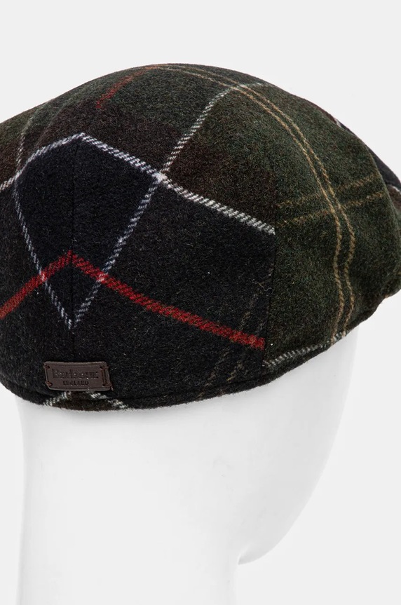 Barbour kaszkiet z domieszką wełny MHA0558 zielony AA00