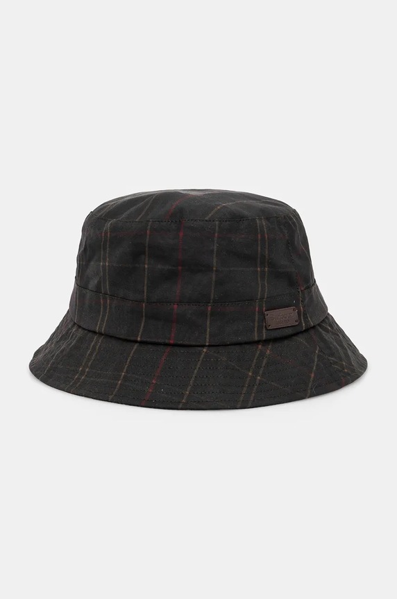 Klobouk Barbour bavlna zelená MHA0569