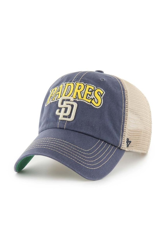 47 brand czapka z daszkiem MLB San Diego Padres aplikacja granatowy B.TSCLA21LAP.VNB