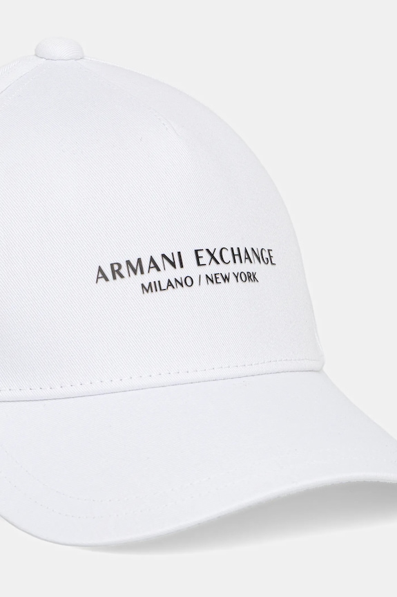 Bombažna bejzbolska kapa Armani Exchange XM001694.AF15502.NOS bela AA00