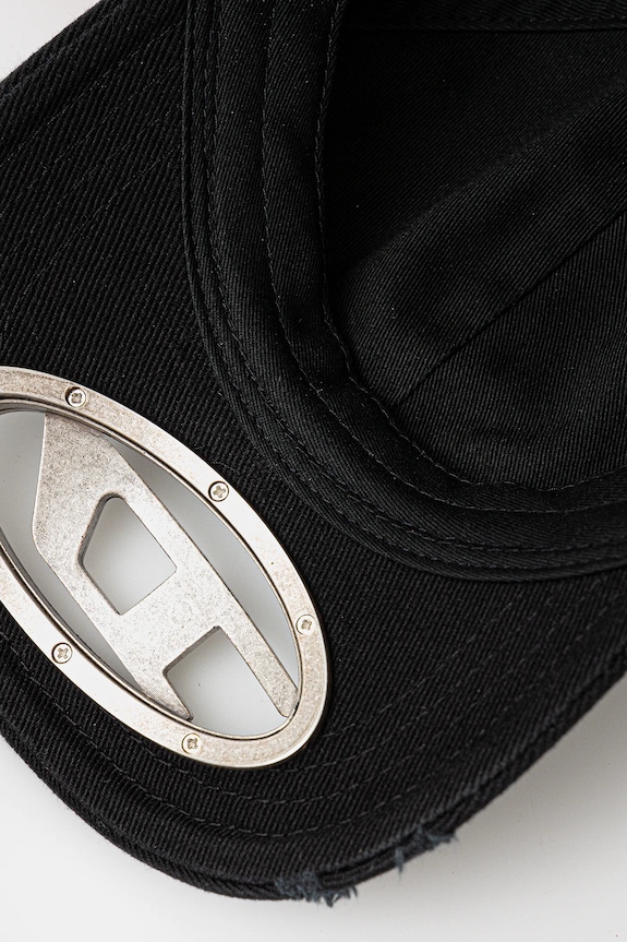 Diesel șapcă de baseball din bumbac C-BEAST-A1 negru A12709.0PFAA