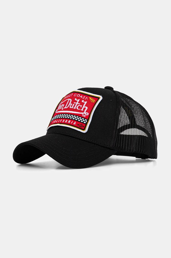 Von Dutch czapka z daszkiem męska aplikacja czarny VD.0.CAS1