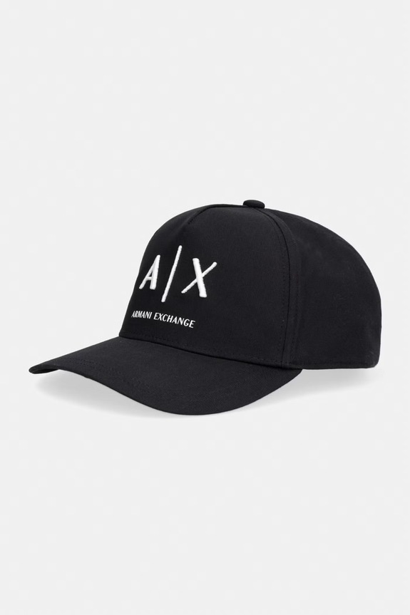 Armani Exchange czapka bejsbolówka męska bawełniana czarny XM002696.AF15502.NOS