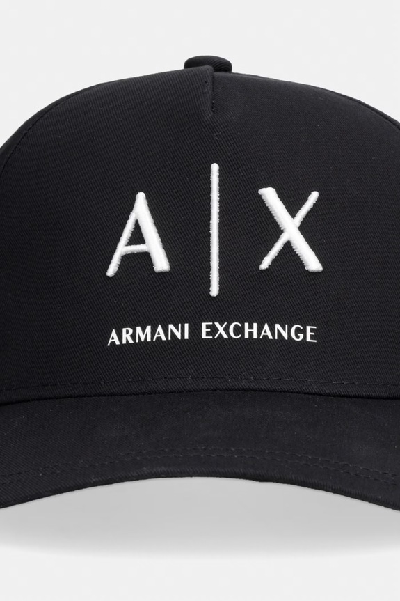 Armani Exchange czapka bejsbolówka męska bawełniana XM002696.AF15502.NOS czarny AA00