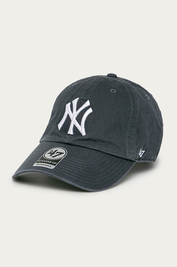 47 brand - Czapka MLB New York Yankees aplikacja granatowy B.RGW17GWS.VN