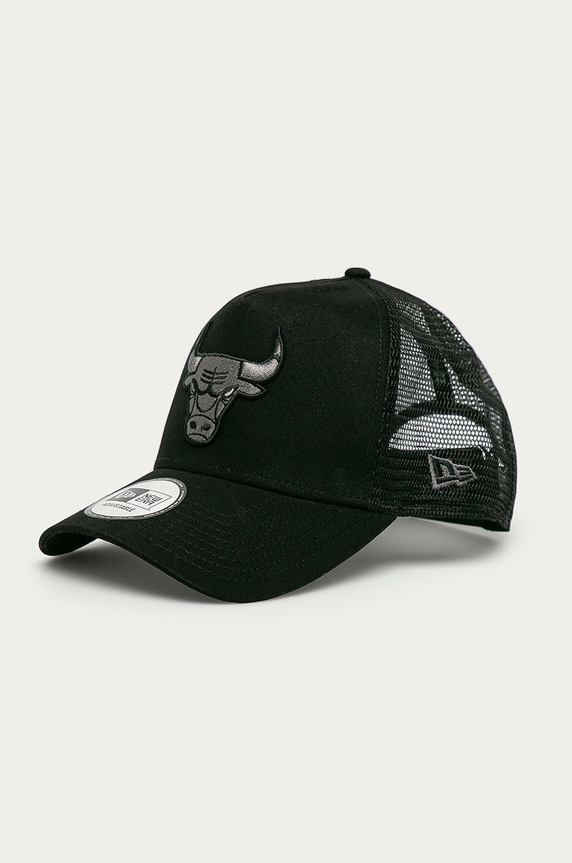 New Era Czapka BOB OUTLINE TEAM LOGO 9FORTY® AF TRUCKER aplikacja czarny 12523913