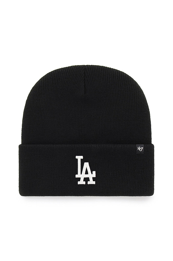 47 brand Czapka MLB Los Angeles Dodgers aplikacja czarny B.HYMKR12ACE.BKA