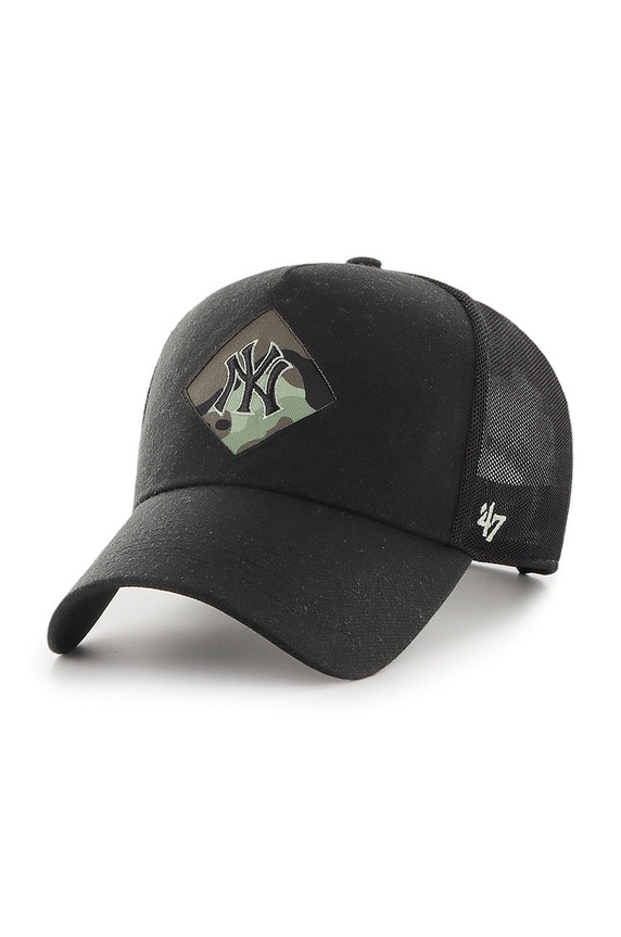 47 brand czapka New York Yankees aplikacja czarny B.SECLC17WBP.BK