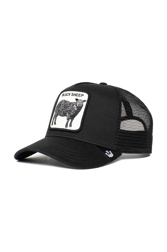 Goorin Bros czapka The Black Sheep aplikacja czarny 101.0380
