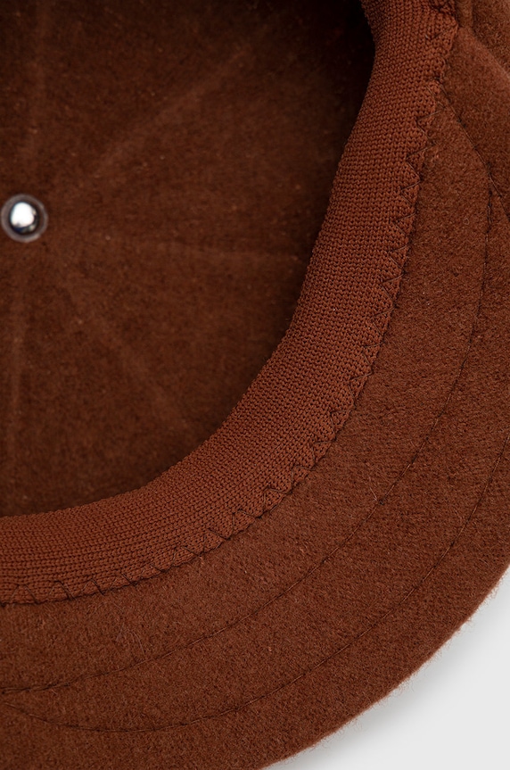 Vlněná čepice Kangol hnědá K3164HT.MH240