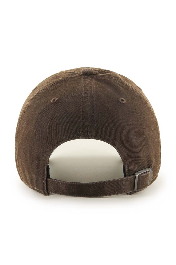 Бавовняна бейсболка 47 brand MLB New York Yankees B.BSRNR17GWS.BW коричневий AA00