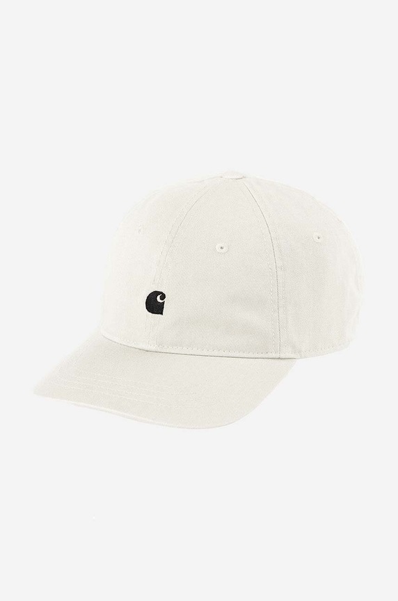Bavlněná baseballová čepice Carhartt WIP Madison hladký béžová I023750.