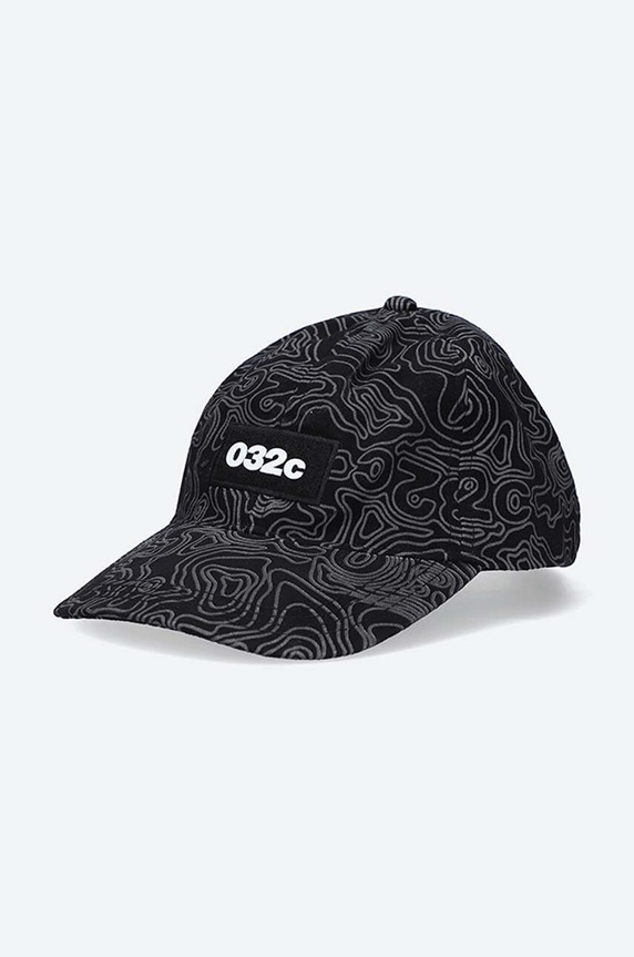 032C cotton baseball cap Topos Print all-over print black SS21.A.0032