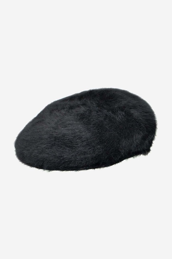 Kangol wool blend bakerboy hat Furgora plain black K3016ST