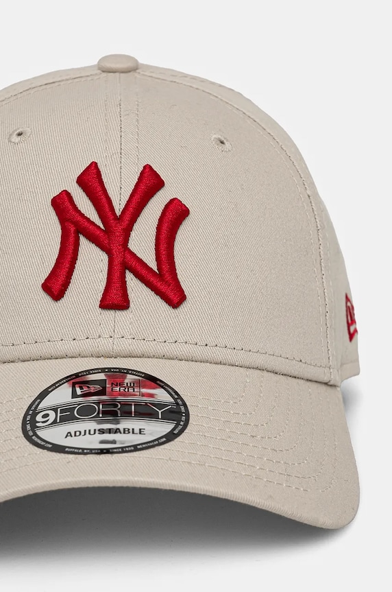 New Era șapcă de baseball din bumbac LEAGUE ESSENTIAL 9FORTY® 60240312 bej AA00