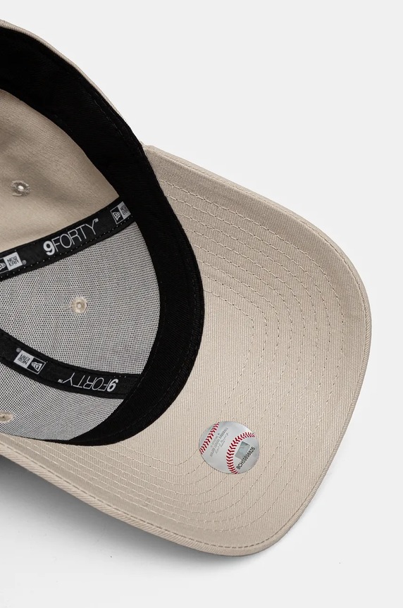 New Era șapcă de baseball din bumbac LEAGUE ESSENTIAL 9FORTY® bej 60240312