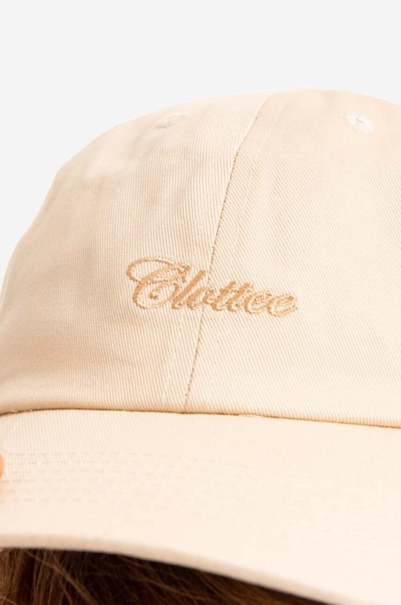 CLOTTEE cotton baseball cap Script Dad Cap CTCP6001.CREAM