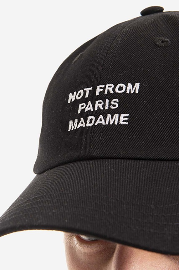 Drôle de Monsieur cotton baseball cap La Casquette Slogan PERM.PCAP2.BL