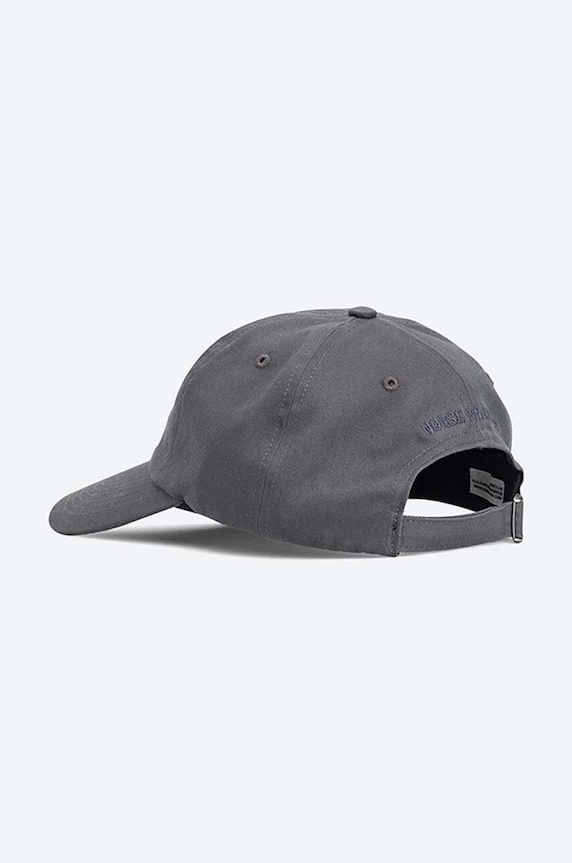 Bavlněná baseballová čepice Norse Projects N80.0001.1072 šedá AA00