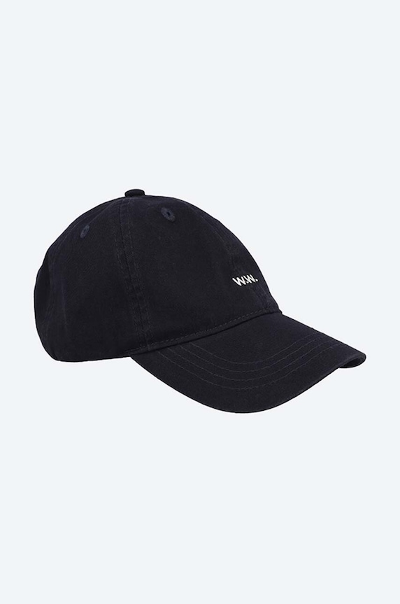 Doplňky Bavlněná baseballová čepice Wood Wood Low Profile Twill Cap 12110804.7083 námořnická modř