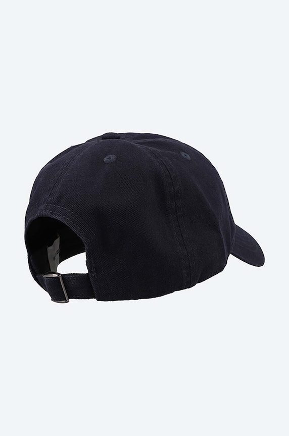 Bavlněná baseballová čepice Wood Wood Low Profile Twill Cap 12110804.7083 námořnická modř