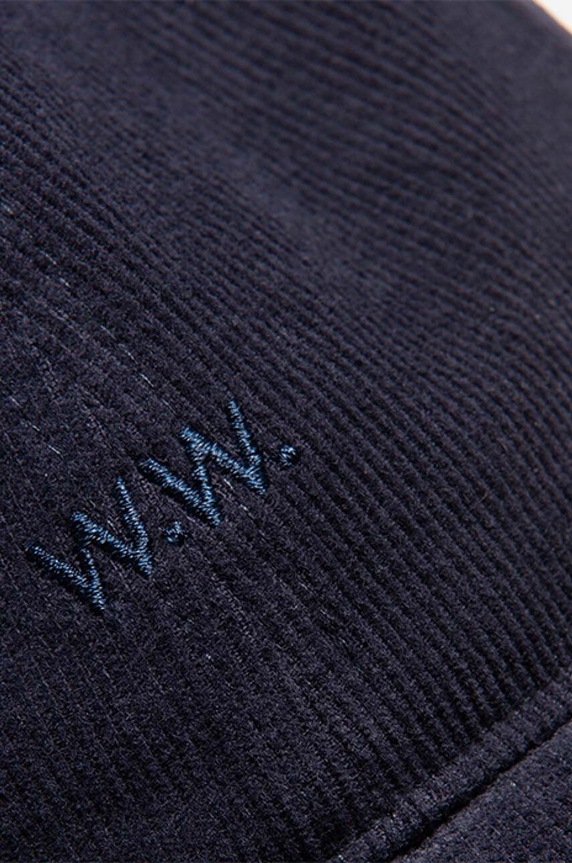 Samtana kapa sa šiltom Wood Wood mornarsko plava 12130810.9016